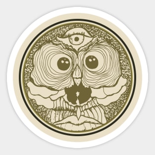 3rd Eye Skull Mandala Sticker